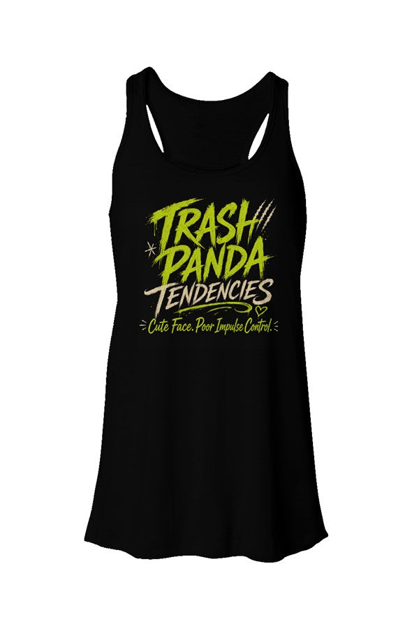 Trash Panda Tendencies Flowy Racerback Tank