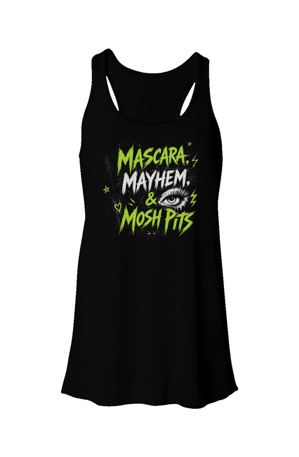Mascara, Mayhem, &amp; Mosh Pits Flowy Racerback Tank