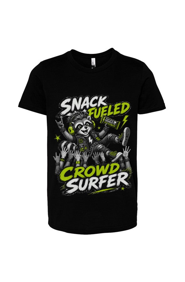 Snack Fueled Crowd Surfer Boy Youth Tee