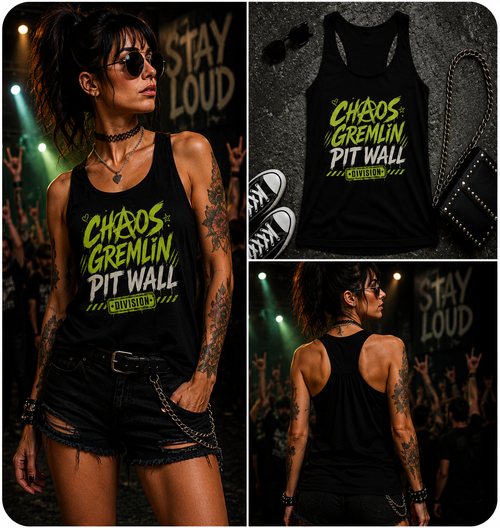 Chaos Gremlin Pit Wall Division Flowy Racerback Ta