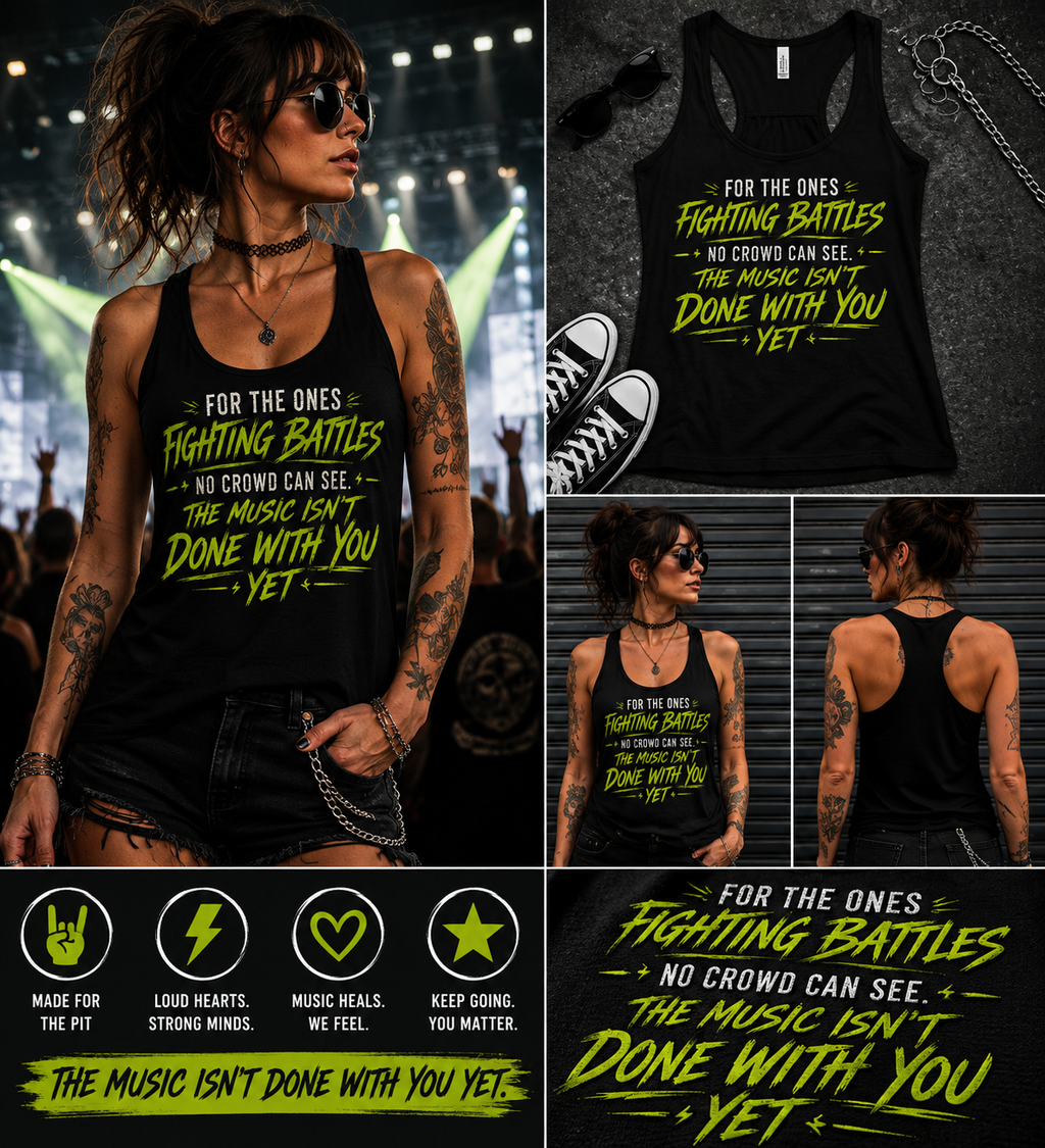 Fighting Battles Flowy Racerback Tank